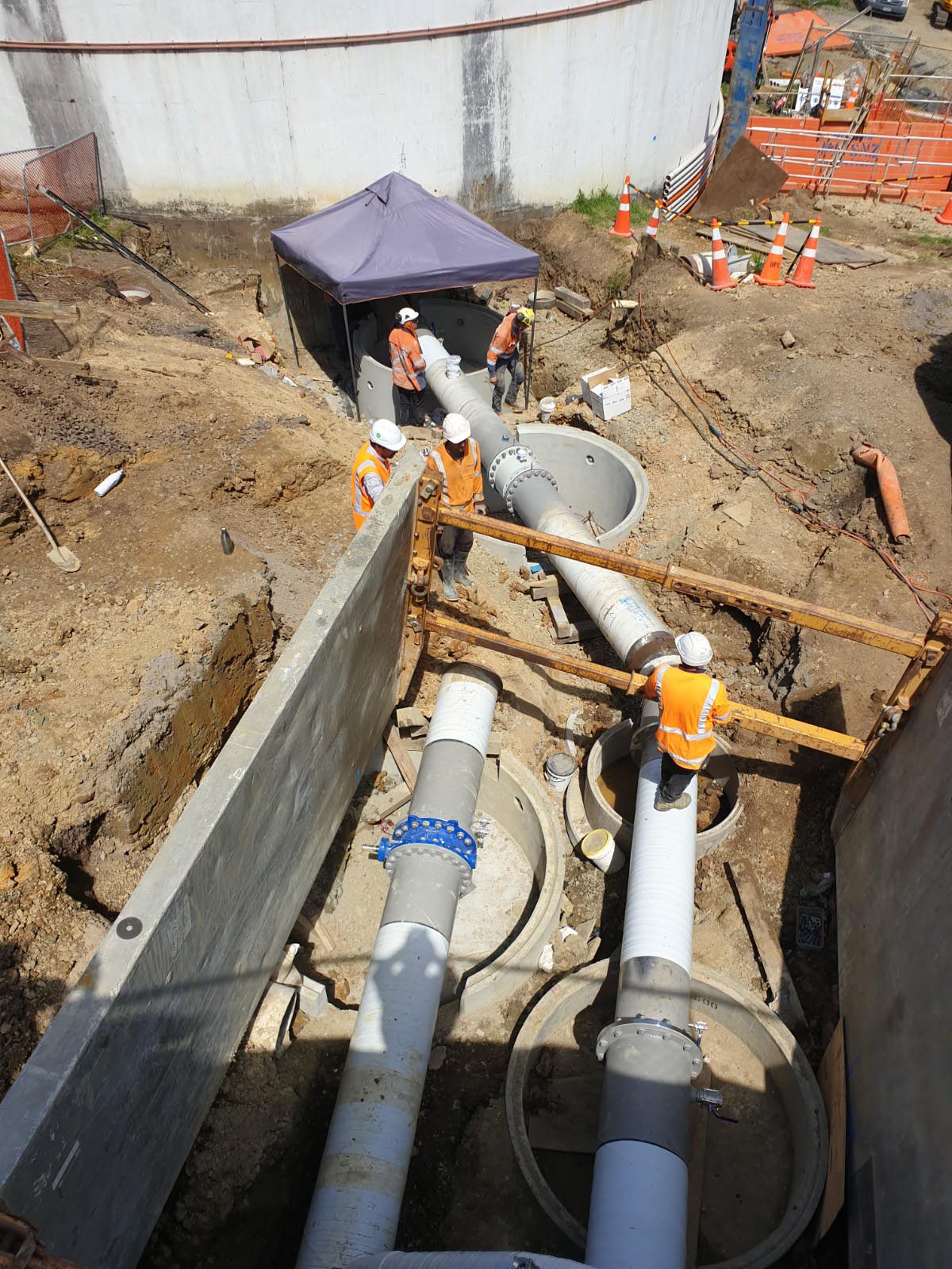 Papakura Water Treatment Plant Underground Infrastructure Kerry Drainage & Civil Brian Perry Civil (3)